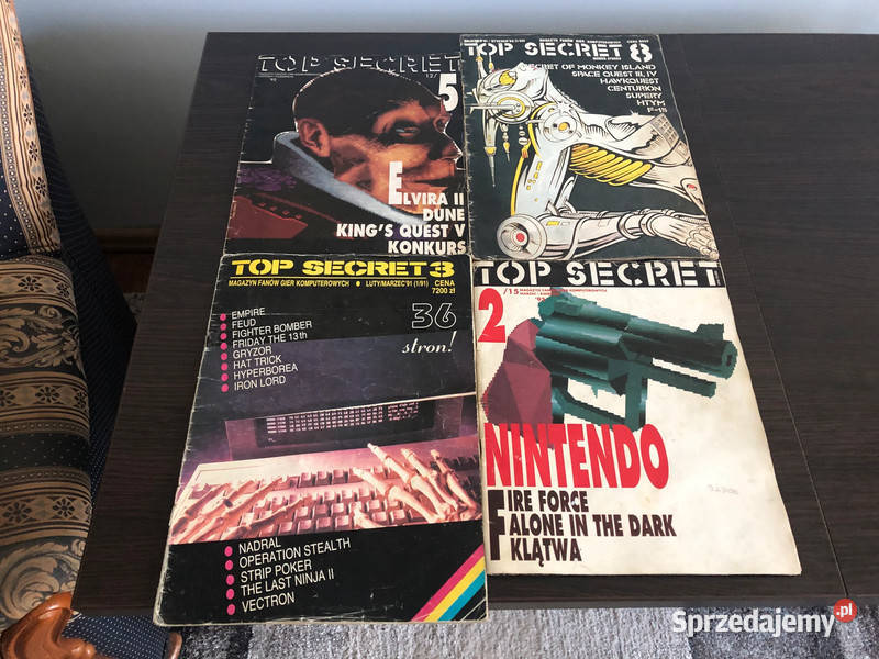 4 magazyny gier komputerowych top secret z lat podkarpackie Krosno sprzedam