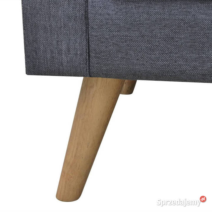 Sofa 3osobowa materiałowa ciemnoszara WM242221 Warszawa