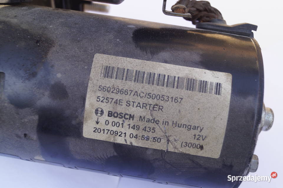 Rozrusznik Maserati Levante 30D BOSH 0001149435 Mielec sprzedam