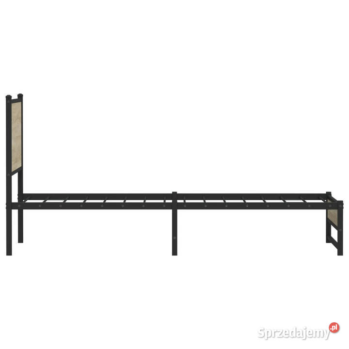Łóżko Czarne Metalowe Rama Łóżka Metalowa Ze 91cm