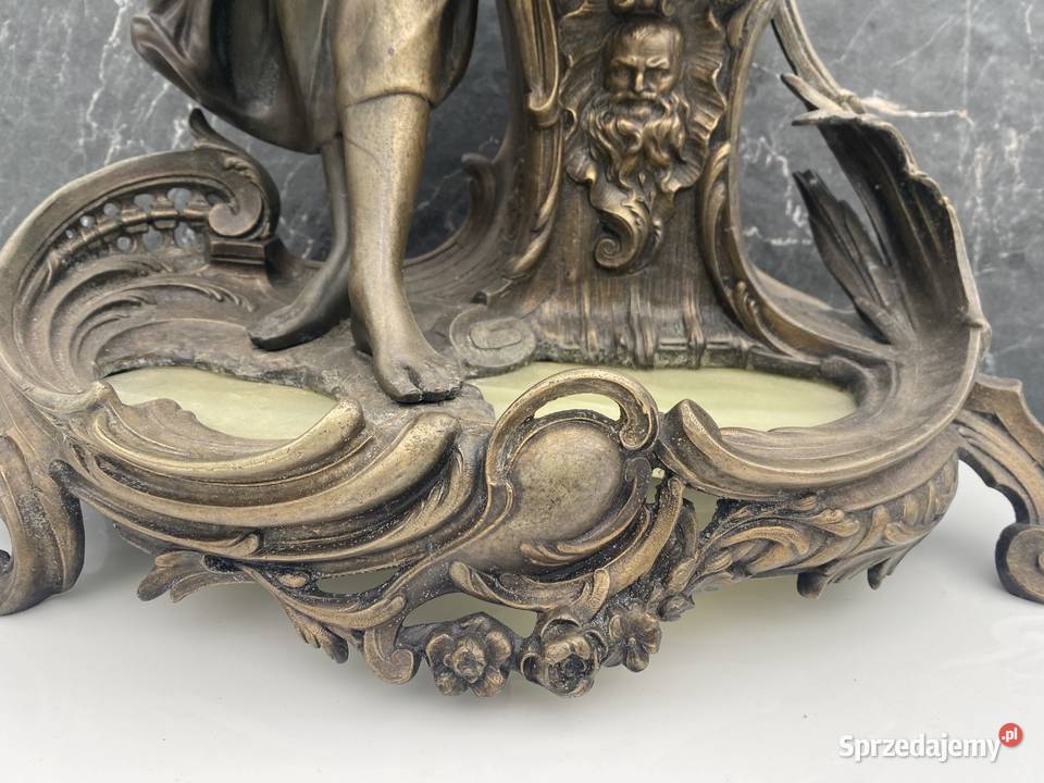 Mosiężny zegar kominkowy Ostrzeszów