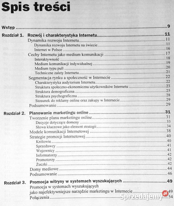 Marketing w Internecie Strategie małych i dużych Rok wydania 2001 Chełm