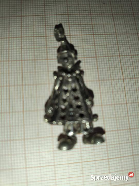 Wisiorek Pajacyk Srebro Vintage Białystok sprzedam