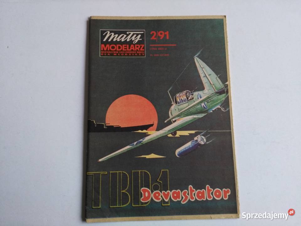 Mały Modelarz 21991 samolot torpedowy TBD Dąbrowa Górnicza sprzedam
