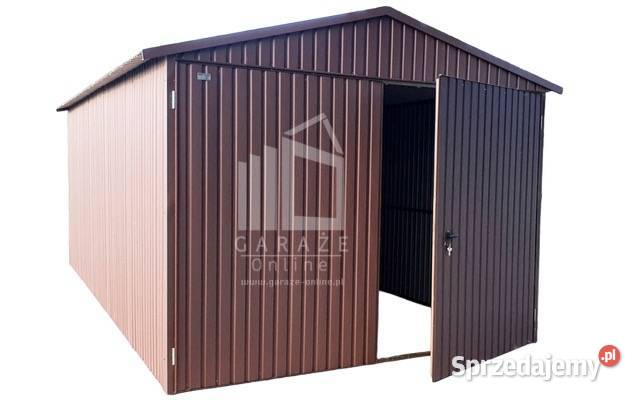 GARAŻ BLASZANY 3m x 5m dwuspad pion kwaterki 15m2 Leszno