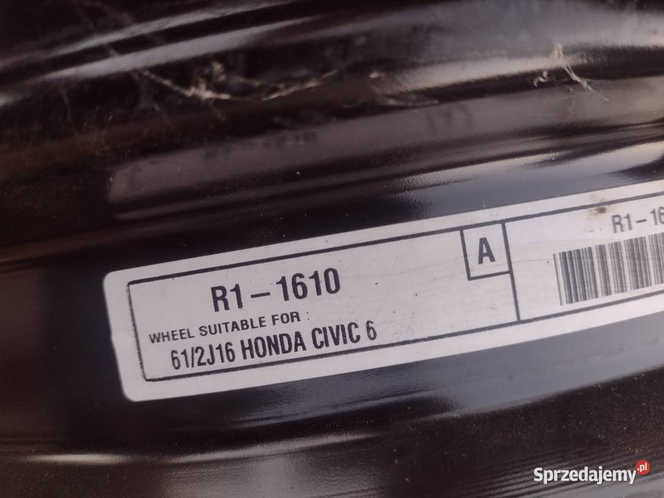Sprzedam felgi stalowe Honda Civic