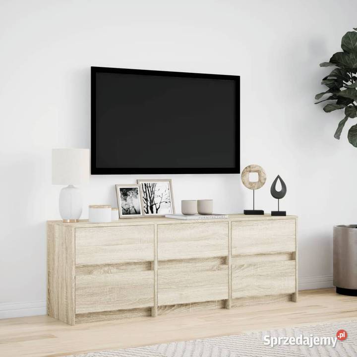 Szafka pod TV z LED dąb sonoma 140x34x50 Warszawa sprzedam