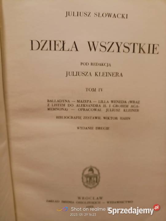 Dzieła wszystkie Słowackiego wydanie specjalne Warszawa sprzedam