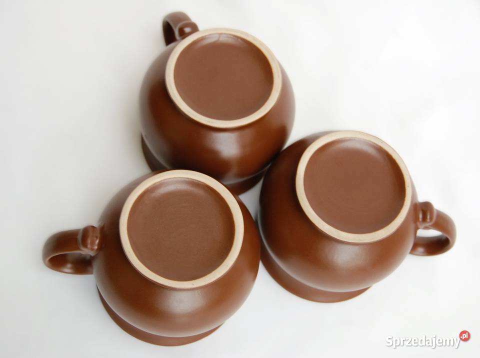 Kubek kamionkowy brązowy do grzańca wina miodu brązowy Kubki Lublin