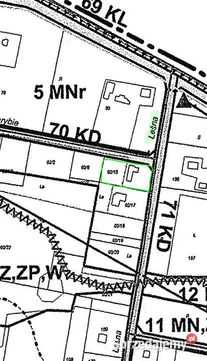 Żółwin działka budowlana 2500m2 z domem w gruntu