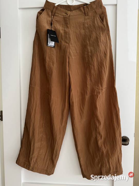 Spodnie 34 Damskie Massimo Dutti brązowe z Inny materiał śląskie Częstochowa sprzedam