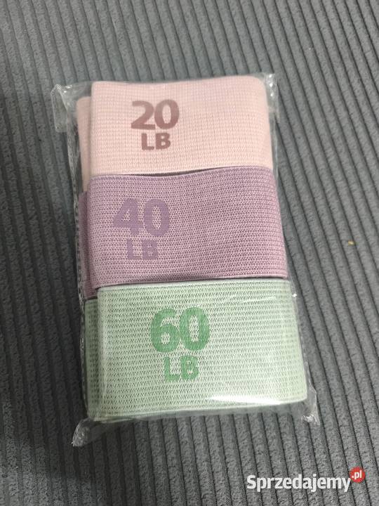 Zestaw 3 xGumy oporowe materiałowe do ćwiczeń Sport i Wypoczynek lubuskie