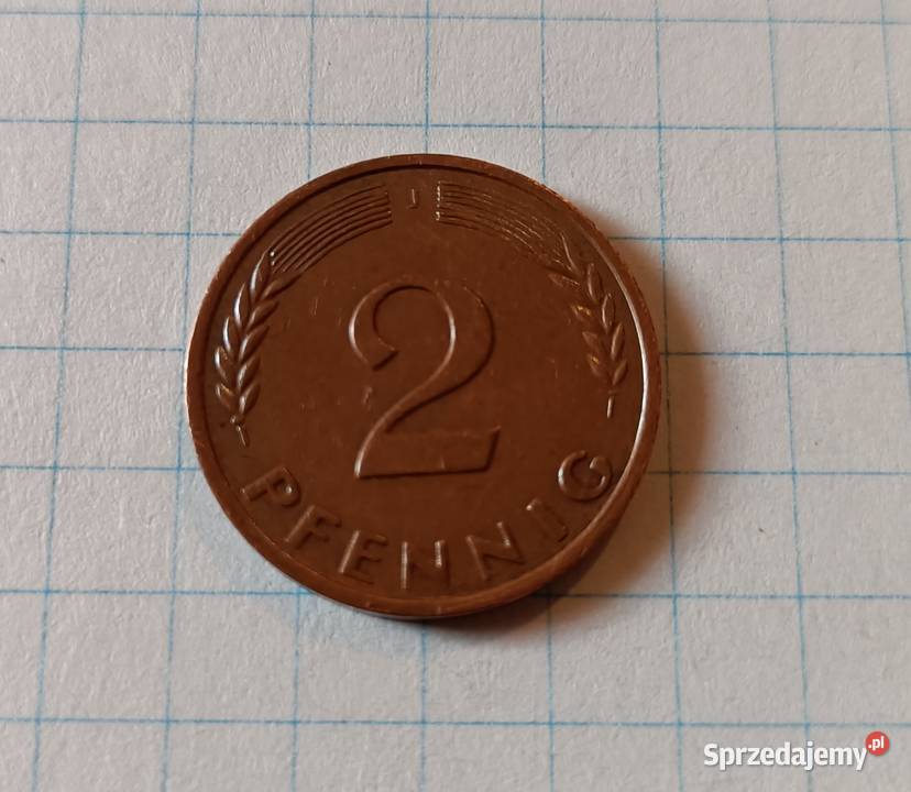 2 FENIGI PFENNIG 1969 J NIEMCY lubelskie Piszczac
