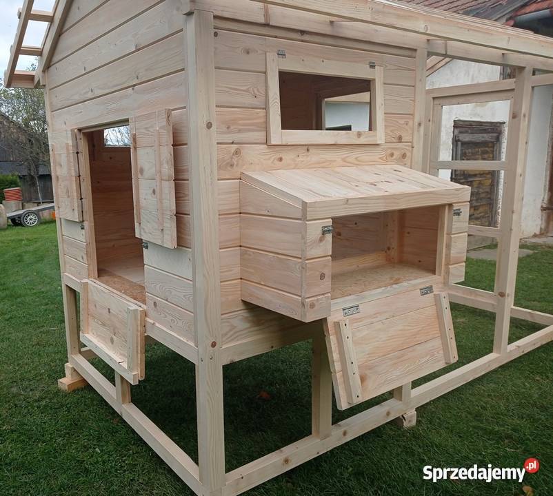 Kurnik drewniany woliera kury Gorlice