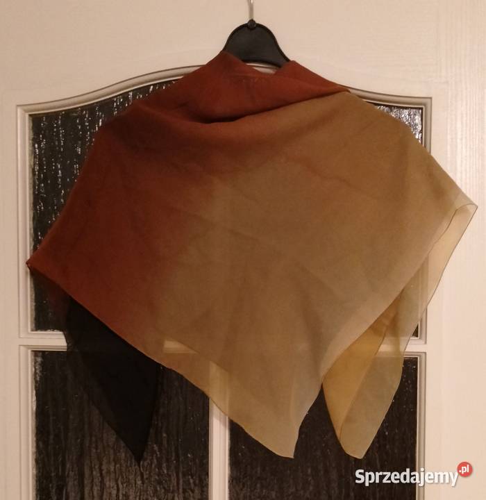 APASZKA chusta cieniowana kwadratowa kolorowa Oborniki sprzedam