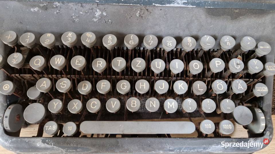 maszyna do pisania antyk niebieska Gorzów Wielkopolski