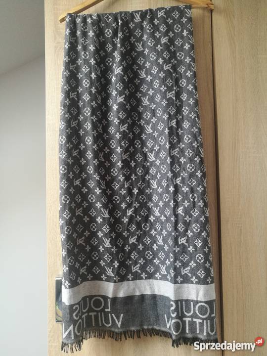 Szalik chusta apaszka lv luis vuitton szal szary/srebrny Warszawa