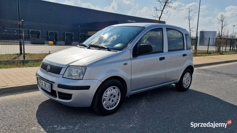 Fiat Panda II 2010r 11PB 58 Klimatyzacja Salon 2 srebrny Pabianice