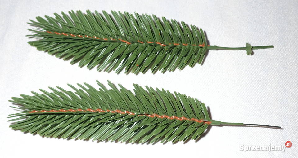 Gałązka jodły na drucie 4 sztuczna choinka 24 śląskie Siewierz