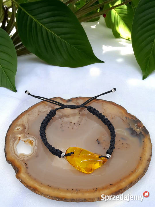 Bransoletka z bursztynu BURSZTYN bałtycki bryłka mazowieckie Warszawa