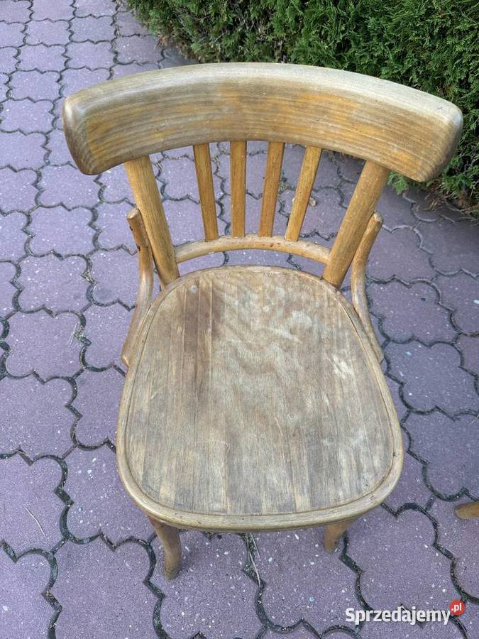 Krzesła gięte stylowe 2 art deco PRL vintage
