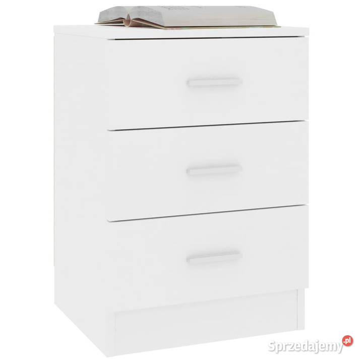 Szafki nocne 2 białe 38x35x56 materiał Warszawa sprzedam