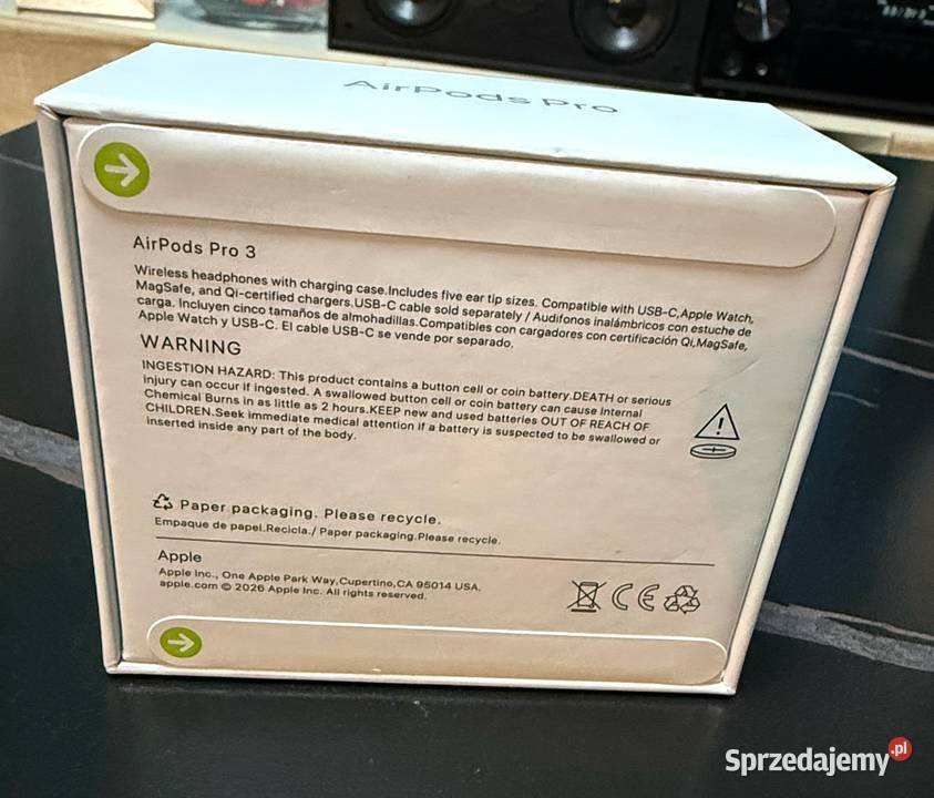 AirPods Pro 3 fabrycznie zapakowane redukcja śląskie Czeladź