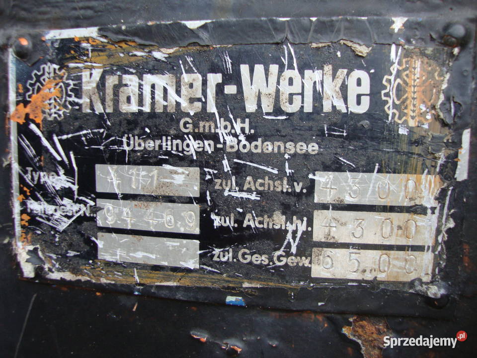 Kramer 411 ładowarka kołowa uszkodzony silnik Czaplinek sprzedam