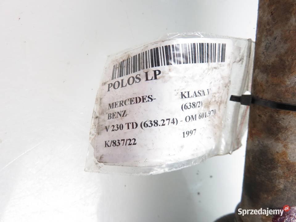 PÓŁOŚ LEWA PRZEDNIA MERCEDES VITO 23 TD