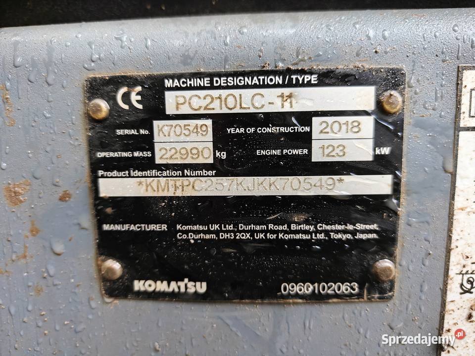 Komatsu PC210LC11 Centralne smarowanie kamera Ostrowiec Świętokrzyski
