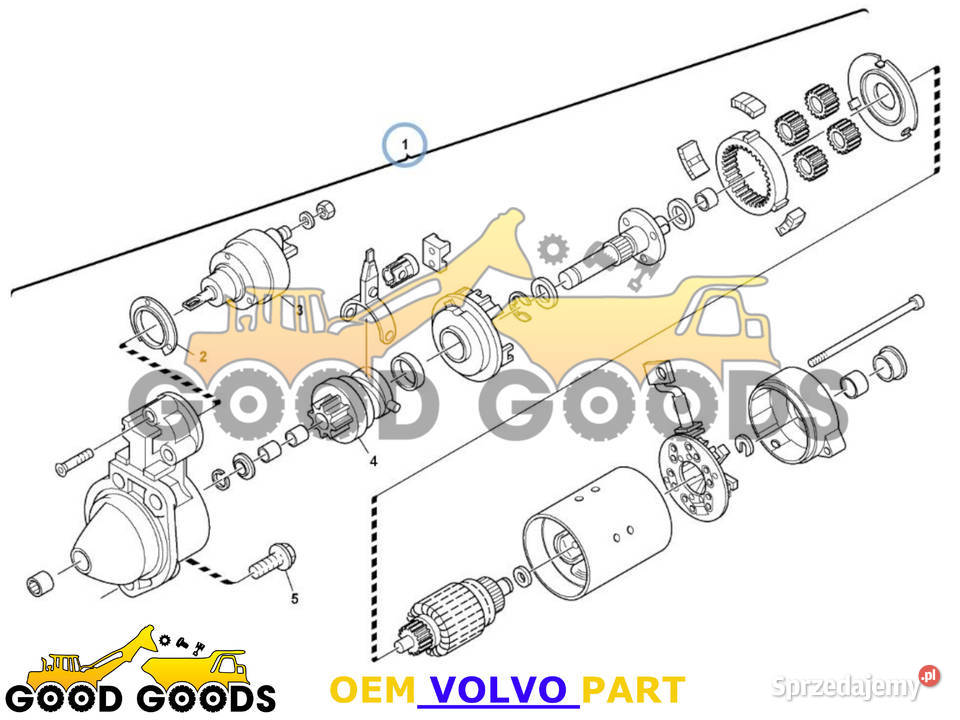 VOLVO ROZRUSZNIK 12V 26 kW 2908534 ZM2908534 Władysławów