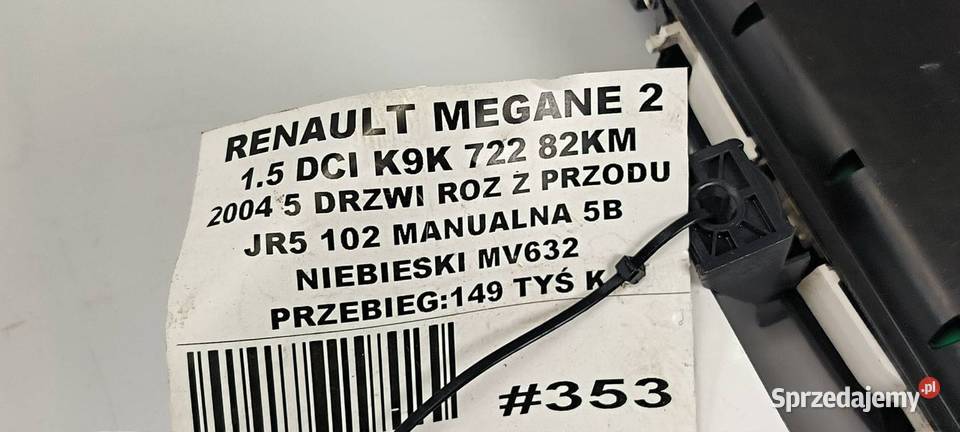 LICZNIK ZEGAR RENAULT MEGANE II 8200364588 Lipno sprzedam
