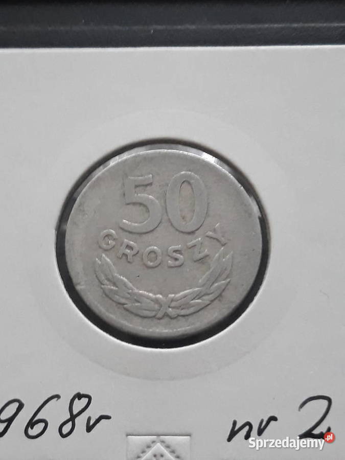 50 Groszy 1968 r 2 rzadkość wielkopolskie Konin sprzedam