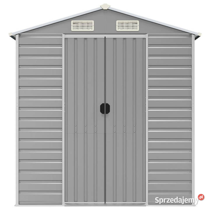 Szopa ogrodowa jasnoszara 191x980x198 stal