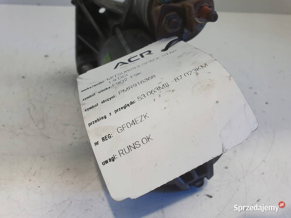 ROZRUSZNIK Mitsubishi Space Star 19 DID Rudka sprzedam