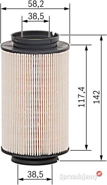 Filtr paliwa N0007 BOSCH 1457070007 Audi A3 Golf Gaszowice
