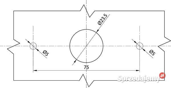Lampa obrysowa LED prostokątna 1224V z przewodem Kamionna