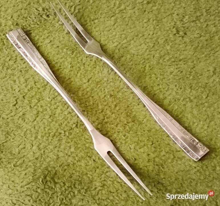 2 posrebrzane widelce do wędlin firmy HEFRA wzór Katowice sprzedam