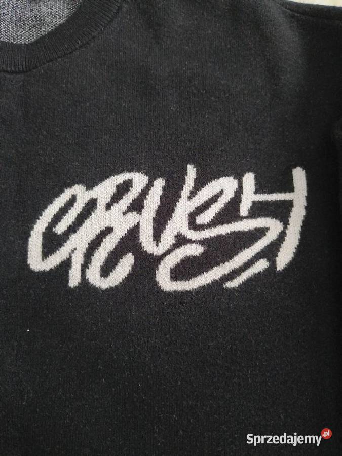 Bershka Sweter Czarny Streetwear Skater Style Wkładane przez głowę