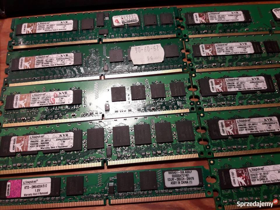 Pamięć RAM DDR2 24 sztuki KVR667D2N51G sprzedam