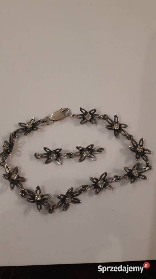 bransoletka srebrna kwiatuszki Zegarki i Biżuteria mazowieckie Radom