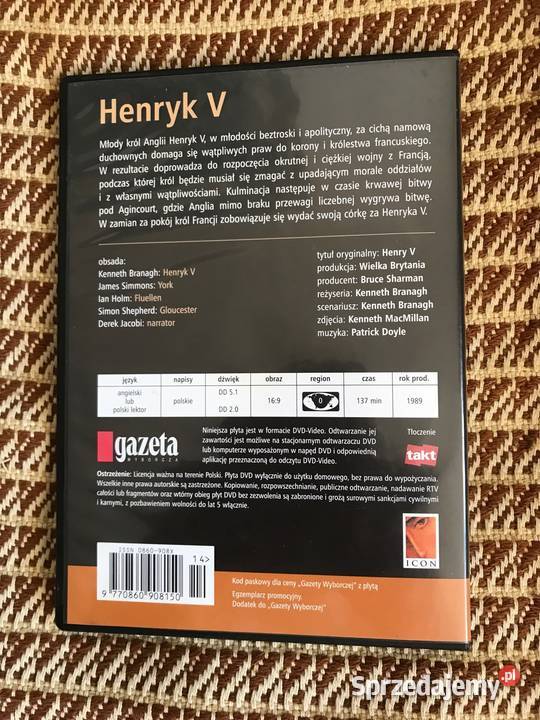 dvd Henryk 5 Warszawa