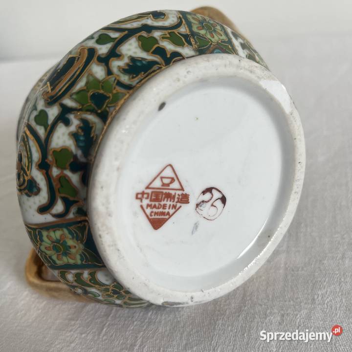 Zestaw 6osb zielony chinska porcelana Nowy Sącz