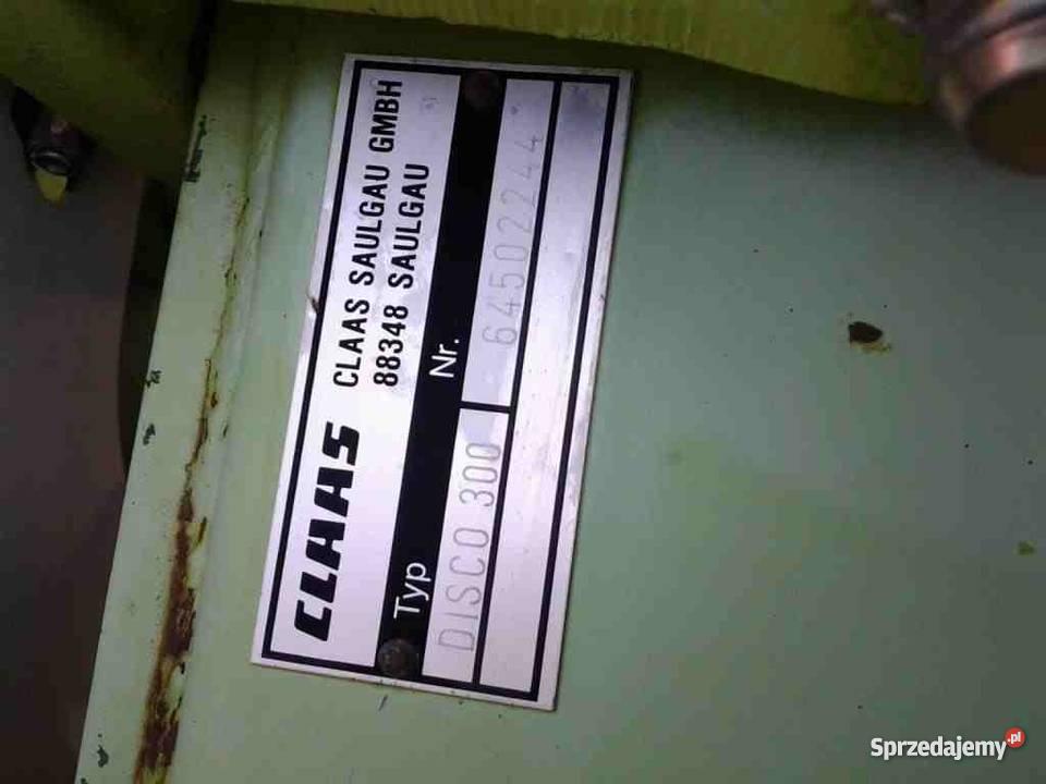 Kosiarka dyskowa Claas typ Disco 300