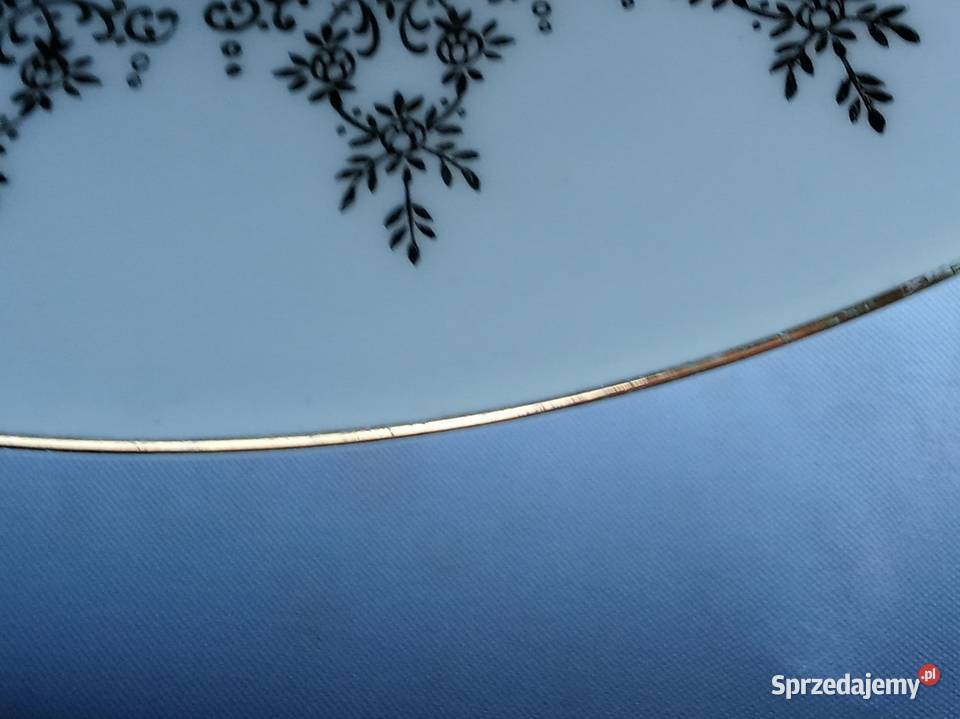 Ozdobny talerz ze scenką Prusim