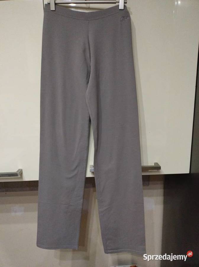 Spodnie dresowe w kolorze szarym REEBOK Inny materiał