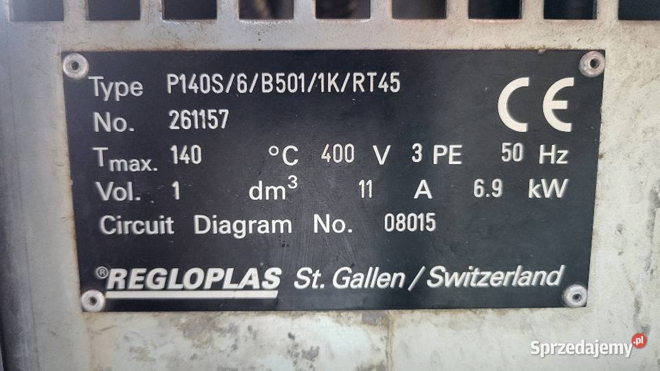 Termostat regulator temperatury formy Regloplas