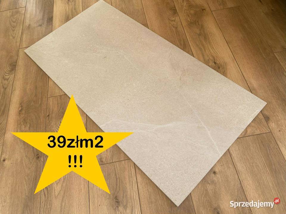 OKAZJA Płytki Gresowe PORFIR CREAM SUGAR 60x120