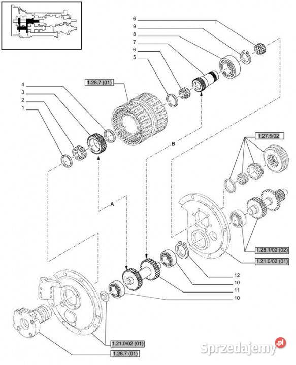 Holland T6010 Kolo zebate napedz 87396940 Jastrzębniki