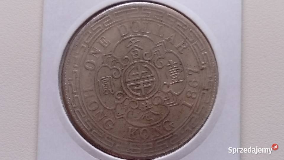 Moneta 1 dolar 1867 r Hong Kong sprzedam
